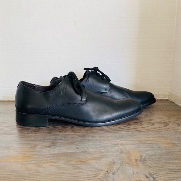 John Varvatos Star USA Men Black Leather Oxford Shoe, 11.5 M. main image 6